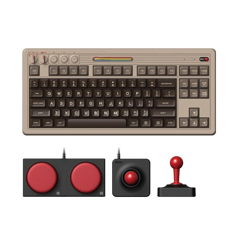 Retro Gaming Universe - Retro87C64 retro teclado mecânico para jogos