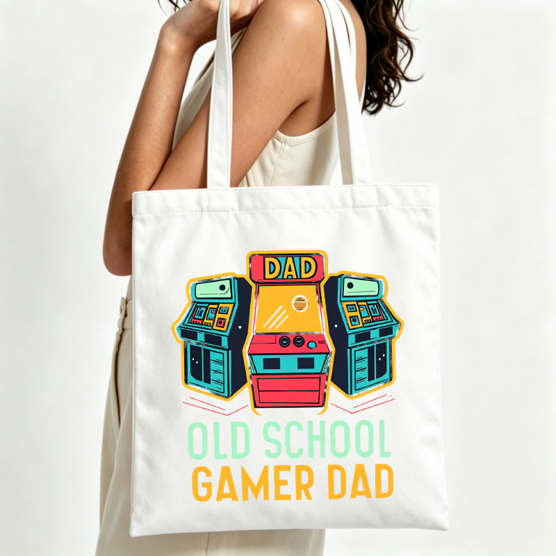 Retro Gaming Shops - Bolsa tote feminina de lona com