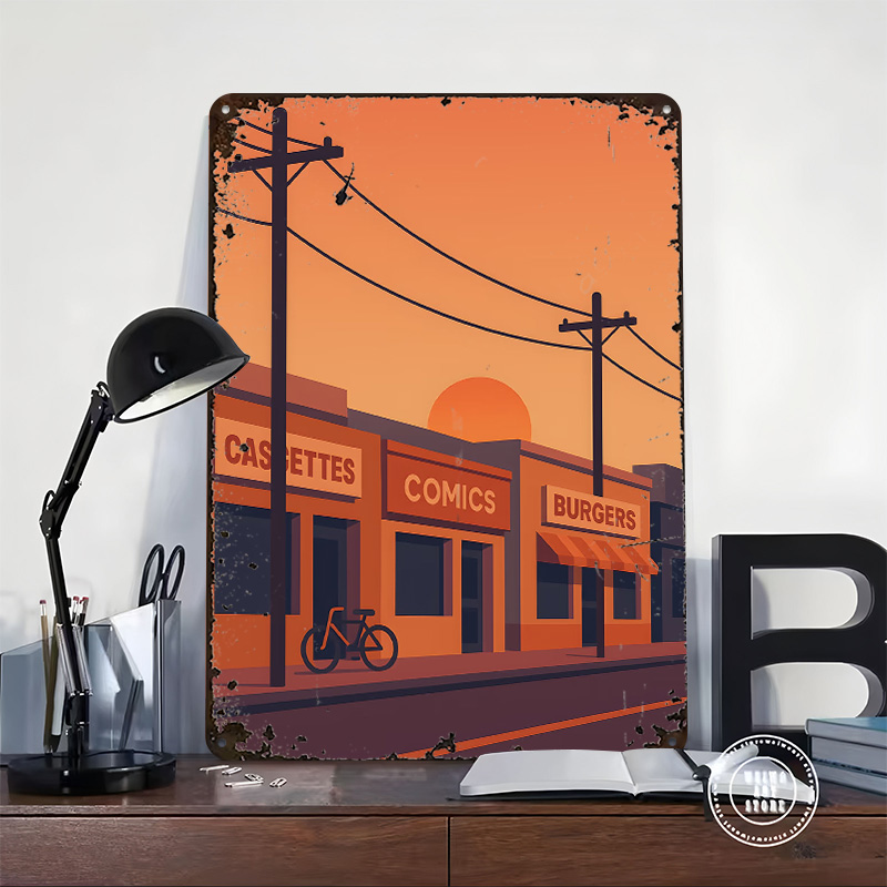 Pôster Impresso de Rua com Loj - Retro Gaming Shops avaliação e preço