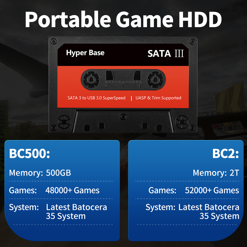 JMachen 500G/2TB Gaming Hard D - Retro Gaming Hard Drive avaliação e preço