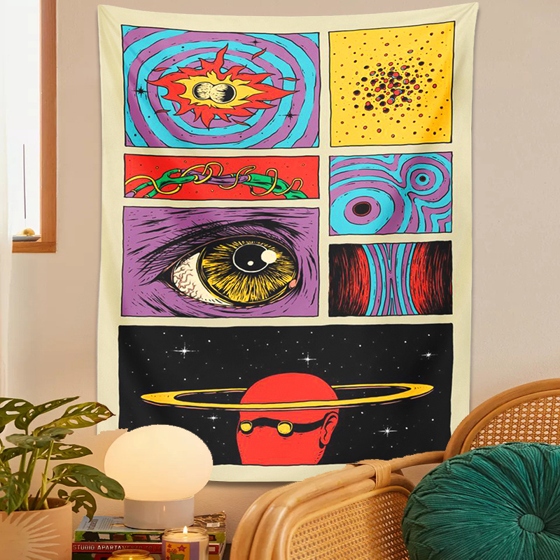 Tapeçaria de Arte Psicodélica  - Retro Gaming Universe avaliação e preço