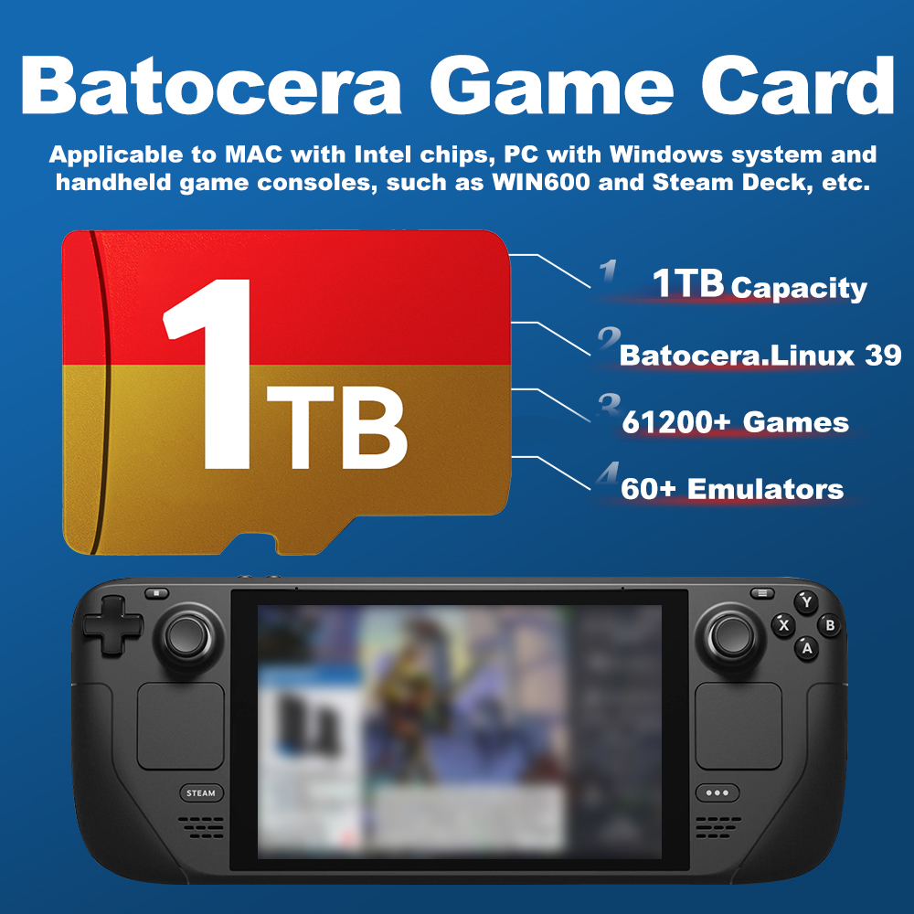 Cartão tf de jogo de 1tb para  - Retro Gaming Batocera avaliação e preço