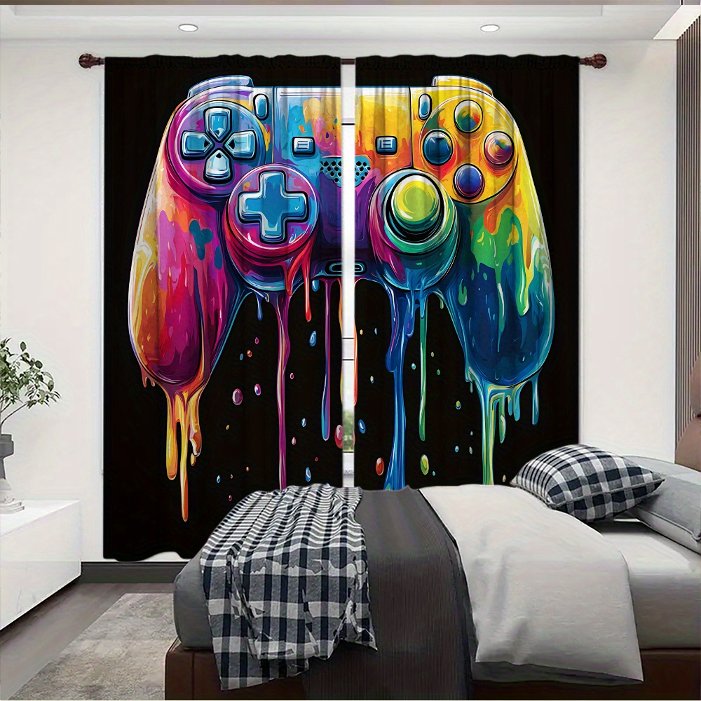 Cortina de Painel com Tema de  - Retro Gaming Cafe avaliação e preço