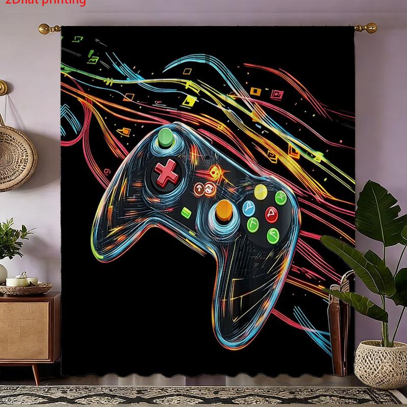 Par de Cortinas Retrô com Esta - Retro Gaming Cafe avaliação e preço