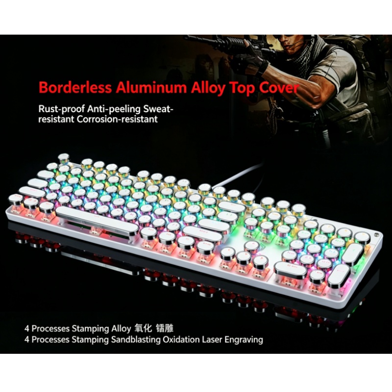 Teclado Mecânico HJK920 Steam  - Retro Gaming Cafe avaliação e preço