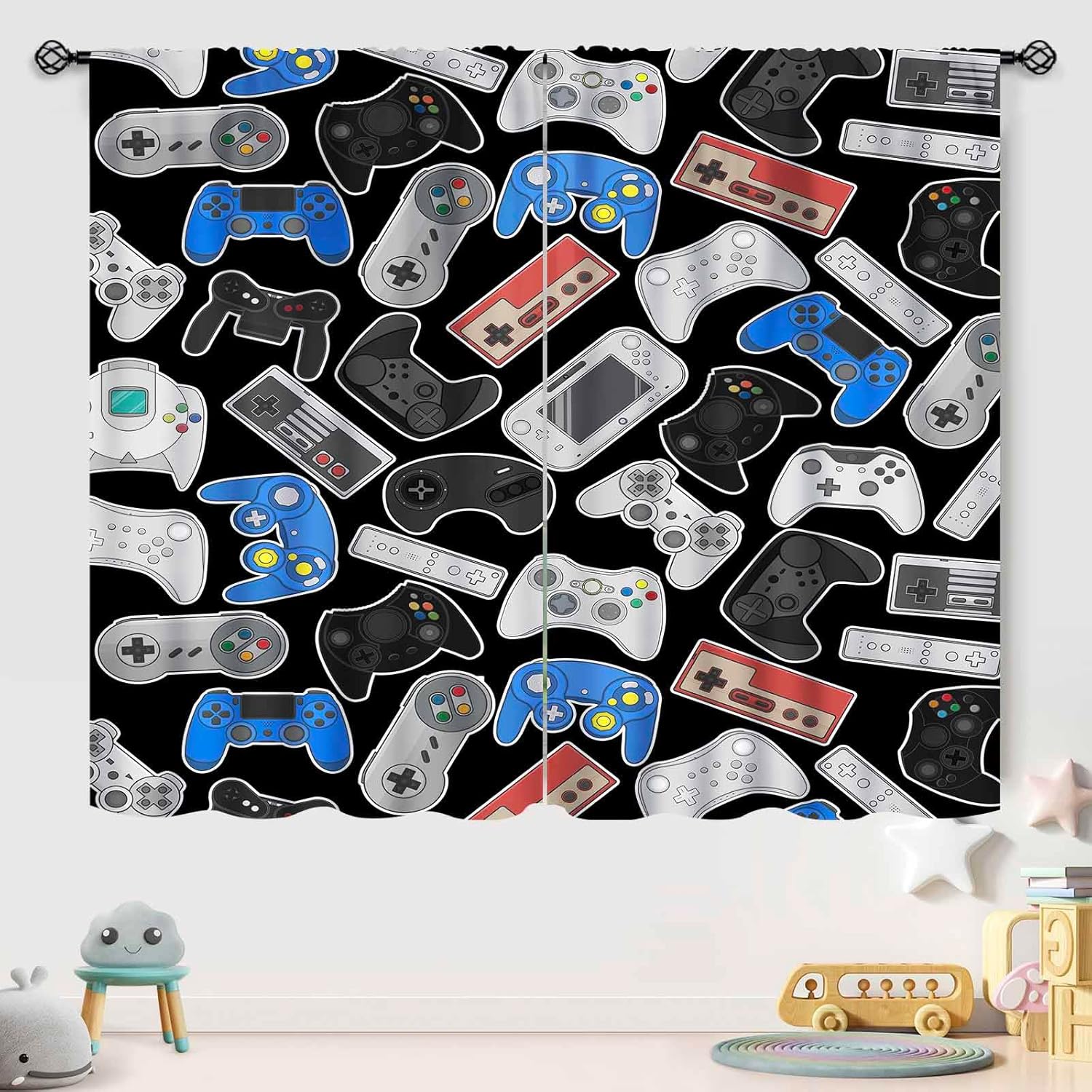 Cortinas com Estampa de Contro - Retro Gaming Cafe avaliação e preço