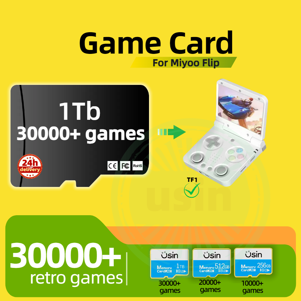 Cartão de jogo para miyoo flip - Retro Gaming Console avaliação e preço