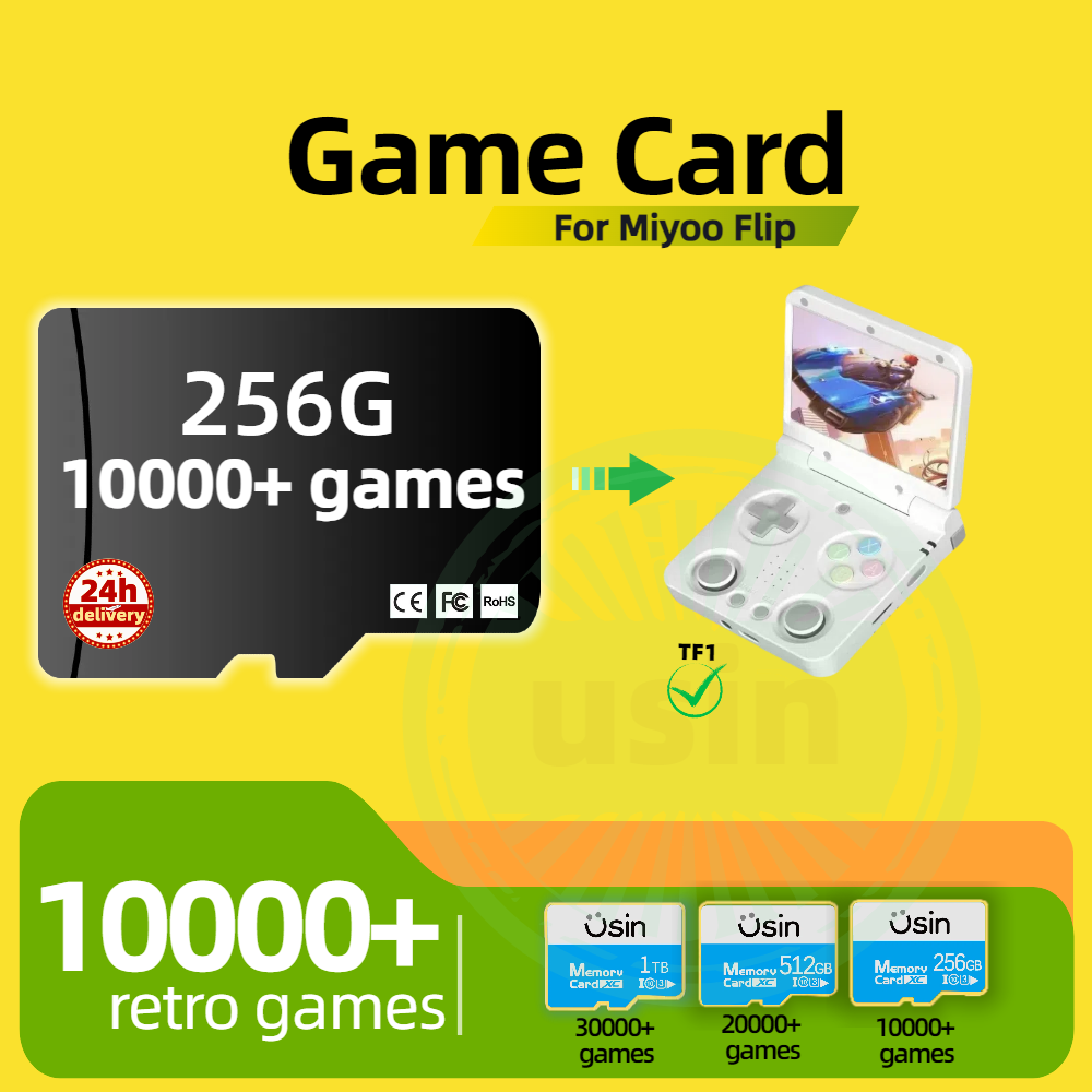 Cartão de jogo para miyoo flip - Retro Gaming Console avaliação e preço
