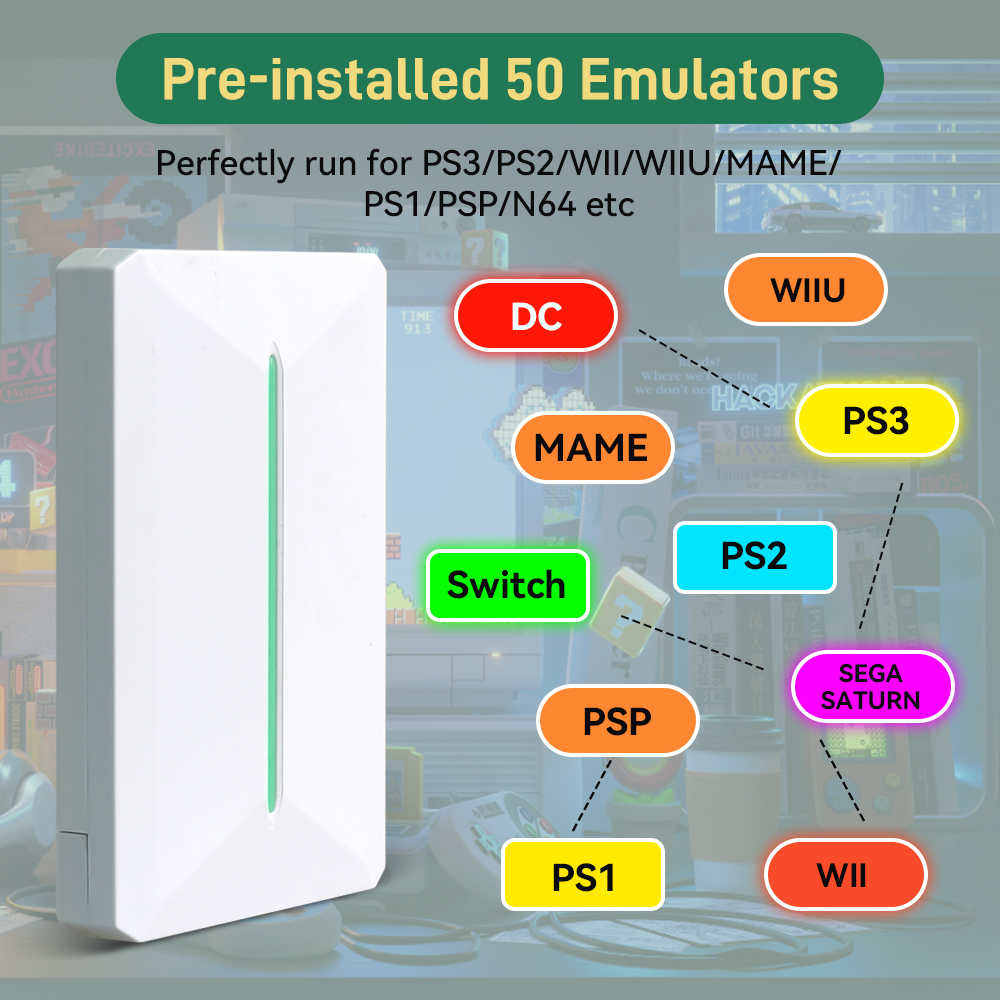 500gb disco rígido de jogo ext - Retro Gaming Hard Drive avaliação e preço