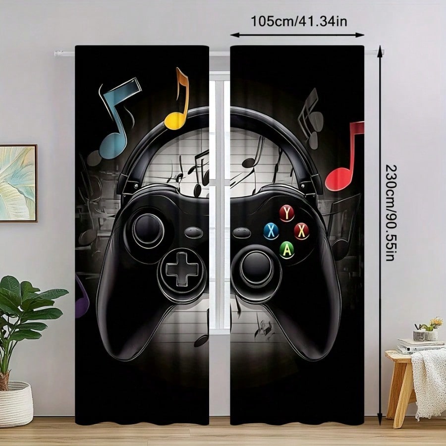 2 Cortinas Retrô para Sala de  - Retro Gaming Cafe avaliação e preço